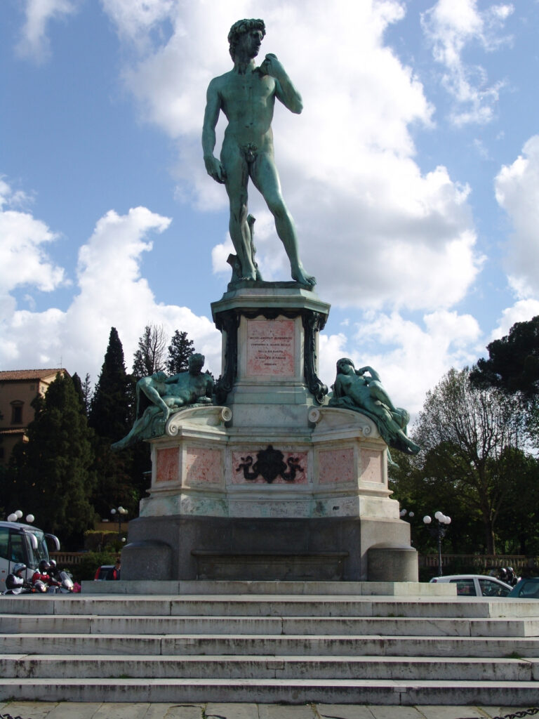 Réplica do "Davi" de Michelangelo na Piazzale Michelangelo