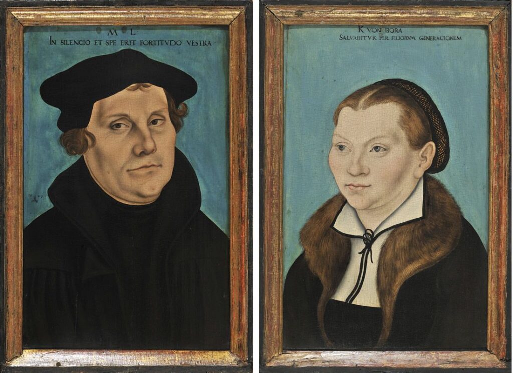 CRANACH, Lucas (O Velho) - Martinho Lutero e Catarina von Bora